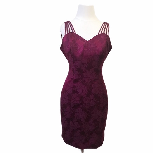 Dillon Dooson Vintage Strappy Bodycon Mini Dress - Picture 1 of 7